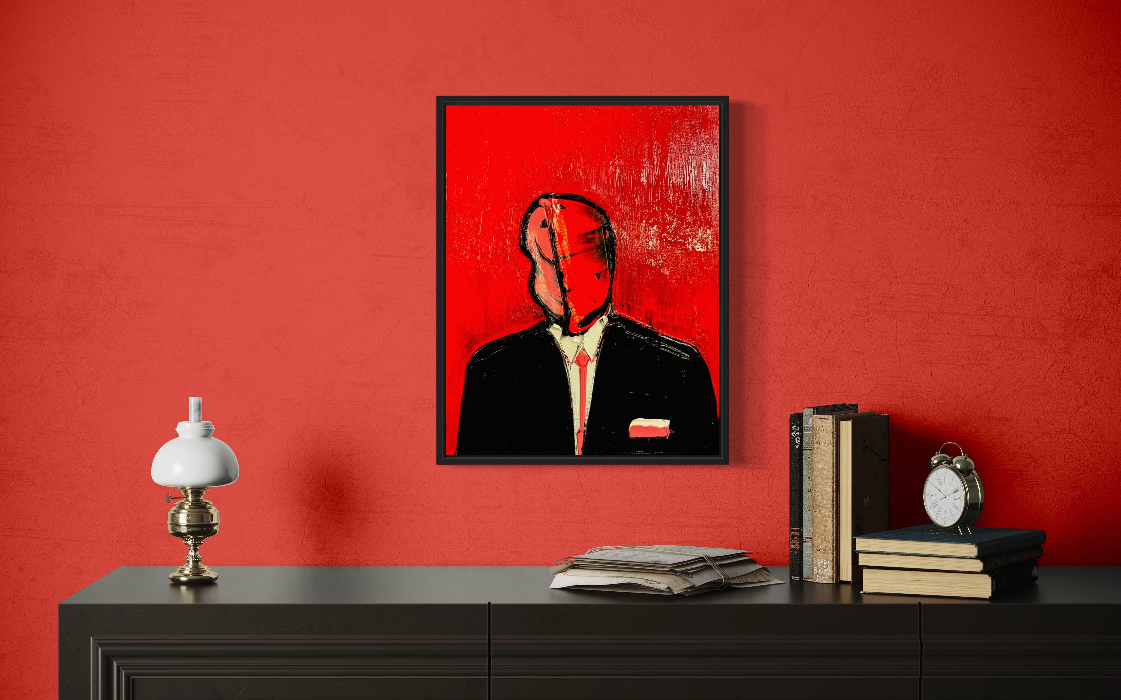 SOLD - Banker in the red room