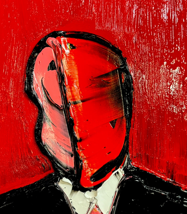 SOLD - Banker in the red room