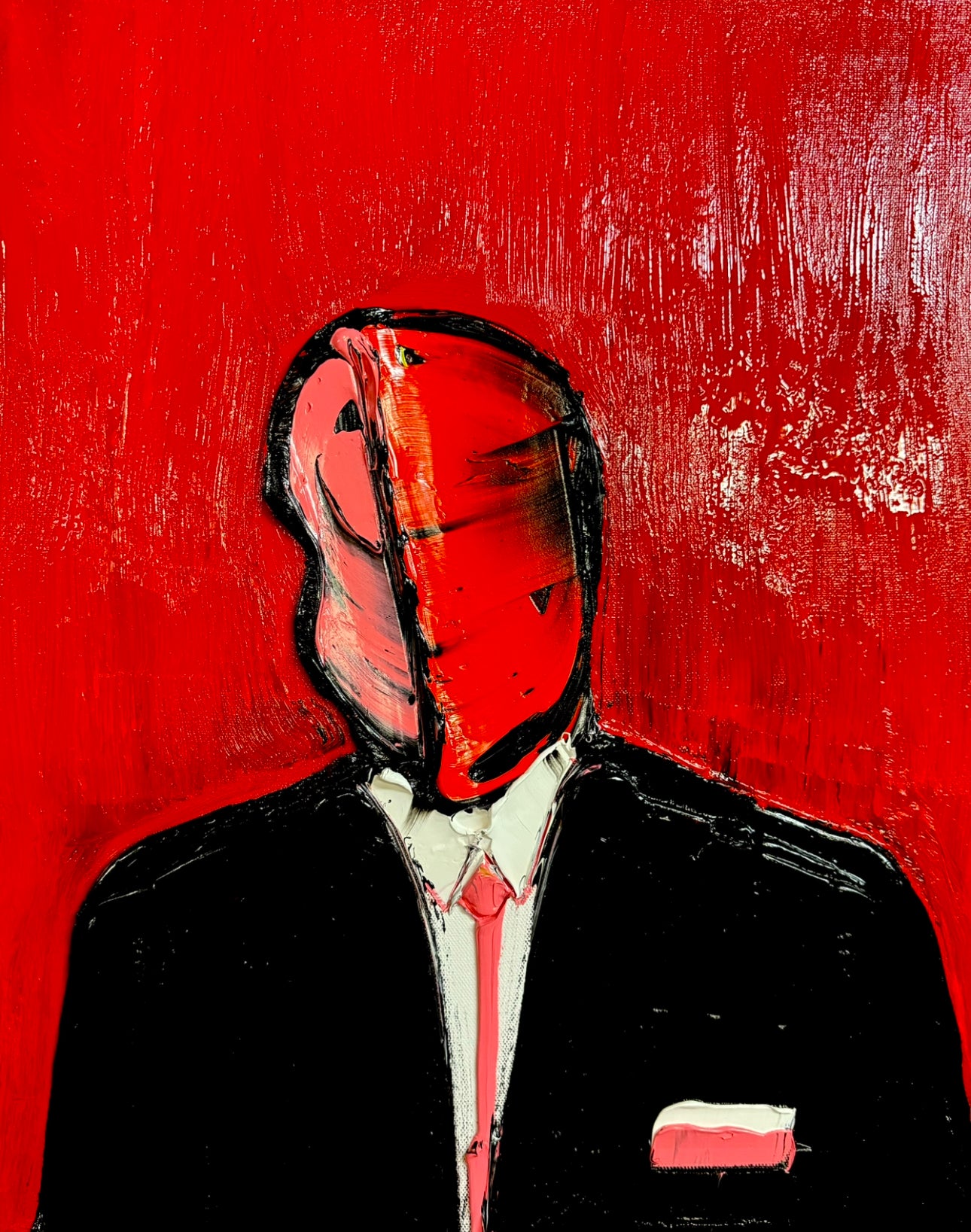 SOLD - Banker in the red room