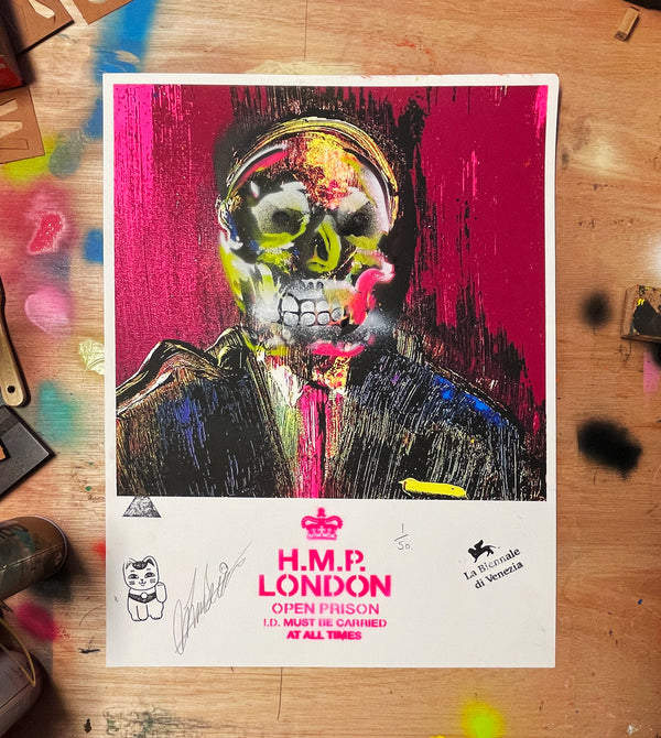 HMP London No.2 - Embellished Screen Print (2022) - Limited Edition of 50