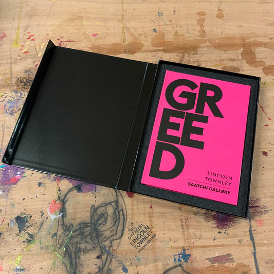 Sold out - GREED Show Catalogue Signed by Lincoln Townley LAST remaining book